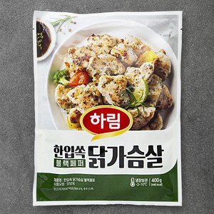 하림 한입쏙 닭가슴살 블랙페퍼, 1개, 400g