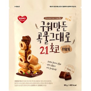 구워만든 곡물 그대로 21 초코 미니, 80g, 1개