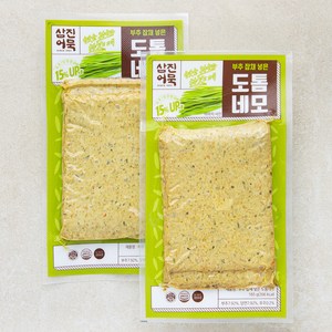 삼진어묵 부추잡채 넣은 도톰네모 어묵 3장, 165g, 2개