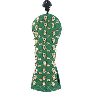 업셋 스컬 에디션 스터드 헤드커버, 그린 + 골드