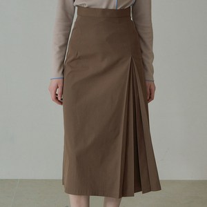 리올그 DRO ONE SIDE PLEATS SKIRT