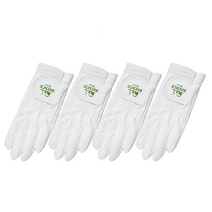 브렌스 여성용 로고 SEOUL 합피 골프장갑 왼손용 4p, 그린