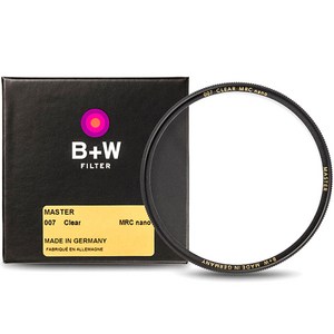 슈나이더크로이츠나흐 B+W MASTER MRC nano 007 CLEAR 필터 55mm, 1개