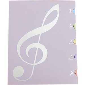 알로데 파이브 클립 악보파일 60매, TYPE 04, 1개