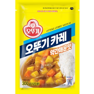 오뚜기 카레 과립형 약간 매운맛, 300g, 1개