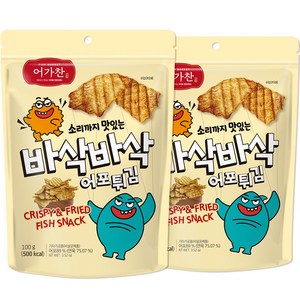 어가찬 소리까지 맛있는 바삭바삭 어포튀김, 100g, 2개