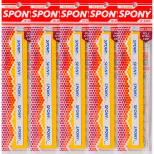 스포니 배드민턴 소프트핏 홀스파이럴그립 N-3000 5p, 옐로우, 5개