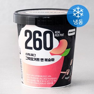 스키니피그 그릭요거트 앤 복숭아 아이스밀크 (냉동), 1개, 474ml