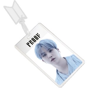 방탄소년단 Poof 3D LENTICULAR PREMIUM CARD STRAP 슈가 VER, 혼합색상, 단품