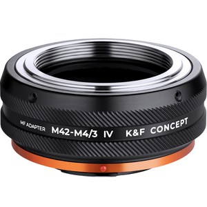 K&F CONCEPT 렌즈변환 어댑터 M42-M4/3 IV PRO, 1개