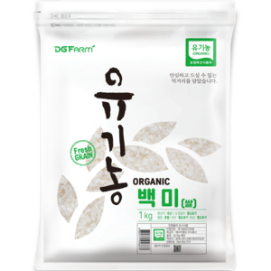 대구농산 2024년산 햅쌀 유기농 백미 상등급, 1kg, 1개