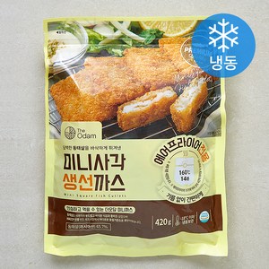 더오담 미니 사각 생선까스 (냉동), 420g, 1개