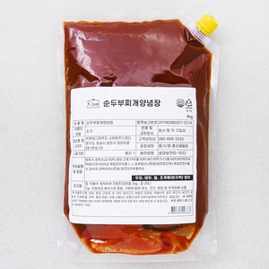 에이치쿡 순두부찌개 양념장, 2kg, 1개