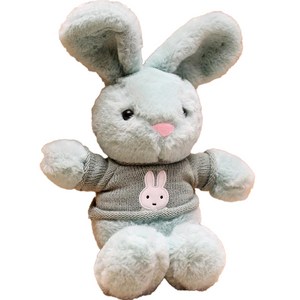 다다랜드 코튼캔디 토끼 봉제 인형, 30cm, 그린