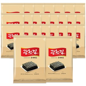 광천김 참 재래 전장김, 25g, 25개