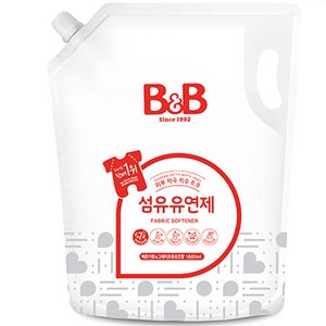 비앤비 섬유유연제 베르가못 & 그레이후르츠향 리필, 1.8L, 1개