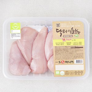 마니커 무항생제 인증 닭터의자연 닭가슴살 (냉장), 1kg, 1개