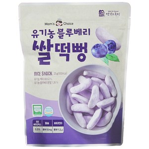 맛있는풍경 유기농 블루베리 쌀떡뻥, 블루베리맛, 25g, 1개