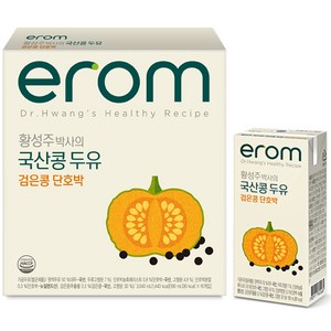 이롬 황성주 박사의 국산콩 두유 검은콩 단호박, 190ml, 16개