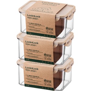 락앤락 감탄용기 1.1L, 1세트, 밀폐용기 3p