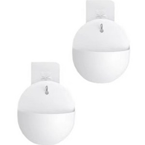 애플민트 걸어쓰는 벽걸이 화분 반원 2p, 화이트