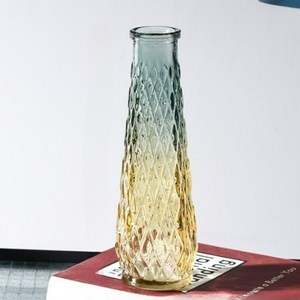 베라망 지중해 유리 꽃병 그물무늬, 옐로우그린