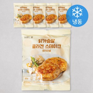 브랜드닭 콜라겐 스테이크 오리지널 (냉동), 100g, 5개