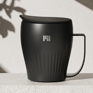 필모아 보냉 머그 텀블러 473ml, 블랙, 1개