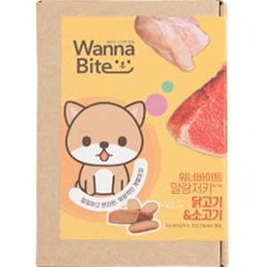 워너바이트 강아지 말랑져키, 닭고기&소고기, 120g, 1개