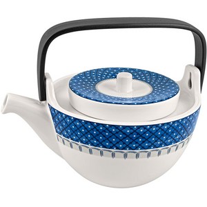 빌레로이앤보흐 카살레블루 티포트, 화이트 + 블루, 1L, 1세트