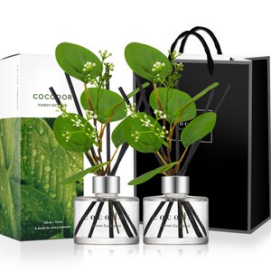 코코도르 포레스트 디퓨저 + 쇼핑백, 레몬 유칼립투스, 120ml, 2개