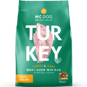 개기월식 엠씨독 강아지 릴렉스케어 소프트 사료, 칠면조, 1kg, 1개