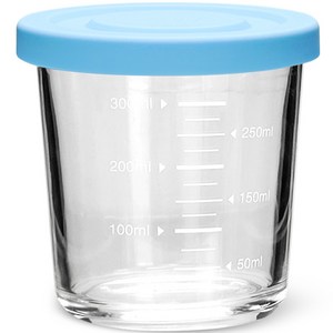 유리병 헥사 눈금 쉐이크자 스카이, 400ml, 1개