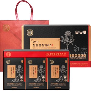 한삼인 6년근 진한홍삼플러스 40ml x 30포 + 쇼핑백, 1.2L, 1세트