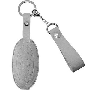오시에나 자동차 가죽 스마트 차키케이스 스프링, 그레이, 현대 M(5버튼)