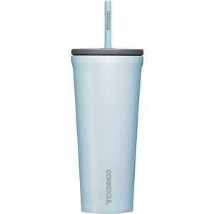 콕시클 대용량 투고 스텐 텀블러 710ml + 빨대뚜껑 + 스텐빨대 세트, 아이스퀸
