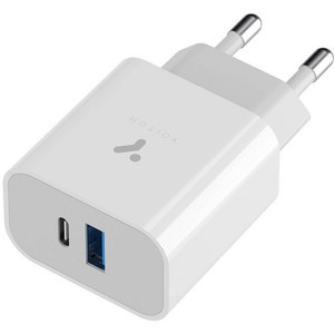 요이치 헤라 듀오 갤럭시 아이폰 PD 25W PPS 듀얼 초고속 충전기, 화이트, 1개