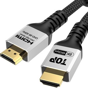 HDTOP HDMI V2.1 QR 인증 Ulta High Speed 8K 케이블 HT-3C043, 1개, 3m