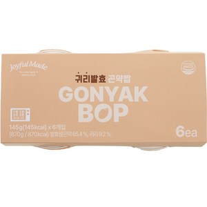 조이풀메이드 귀리 발효 곤약밥, 145g, 6개