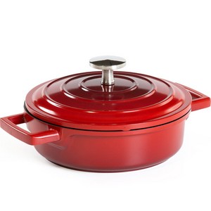 도무스 인덕션 도도 다이캐스팅 미니 전골냄비 16cm DC-GM16LR, 22.3 x 10 x 5 cm, 레드, 1개