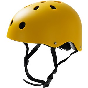 블루썬 전동 킥보드 스케이드보드 라이딩 보호 헬멧, 옐로우