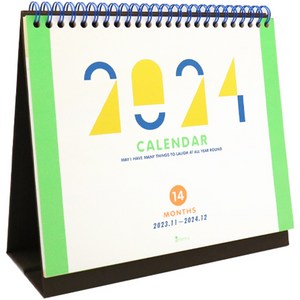 비팬시 2024 레이어 데스크 캘린더, 혼합색상, 1개