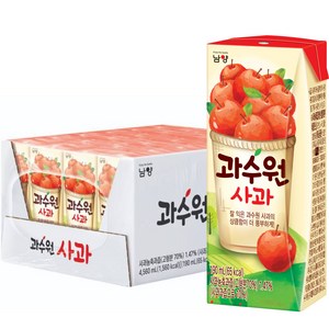 과수원 사과주스, 190ml, 24개