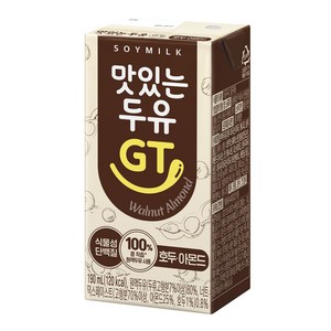 맛있는두유GT 호두 아몬드, 190ml, 24개