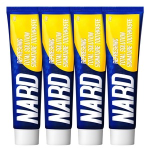 부케가르니 나드 리프레싱 토탈 솔루션 시그니처 치약 프레쉬 레몬향, 250g, 4개