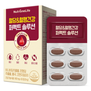 뉴트리원라이프 혈당 앤 혈행건강 퍼펙트 솔루션 24g, 30정, 1개