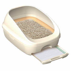 데오토일렛 감자 & 사막화 Zero 고양이 화장실 오픈형, 혼합색상, 1개