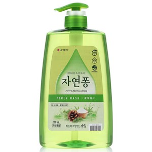 자연퐁 찌든때 걱정없는 솔잎 파워워시 주방세제 용기형, 980ml, 1개