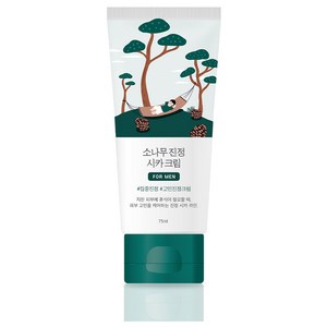 라운드랩 포 맨 소나무 진정 시카 크림, 75ml, 1개