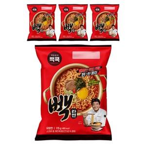 백쿡 빽라면 115g, 4개